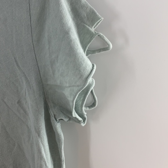 WILDFOX WORKING HARD AT HARDLY WORKING DESTROYED TEE SHIRT SMALL - Picture 7 of 8